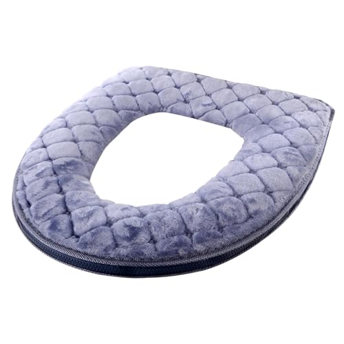 WC-Sitzwärmer-Bezug, waschbar, wiederverwendbar, Samt, WC-Sitzmatte, Reißverschluss, Badezimmer, Vollumschlag, weich, dicker, wärmer, für den Einsatz in der Herbst- und Wintersaison WC-Sitzwärmer-Bezug, waschbar, wiederverwendbar, Samt, WC-Sitzmatte, Reißverschluss, Badezimmer, Vollumschlag, weich, dicker, wärmer, für den Einsatz in der Herbst- und Wintersaison von Yongany