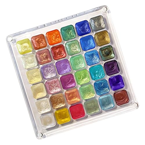 Wasserfarben-Set, tragbares Wasserfarben-Set mit 36 Farben, Reise-Aquarell-Set mit magnetischer Hülle, kompaktes Aquarellfarben-Set für Künstler Wasserfarben-Set, tragbares Wasserfarben-Set mit 36 Farben, Reise-Aquarell-Set mit magnetischer Hülle, kompaktes Aquarellfarben-Set für Künstler von Yongany