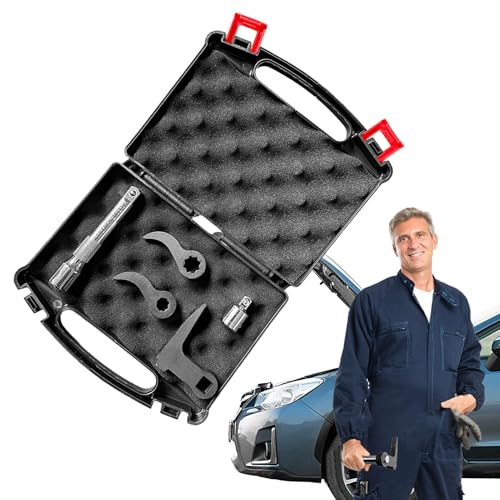 Yongany Brechstangen-Adapterkopf-Werkzeug, Adapterkopf-Hebelstangenadapter-Set, verstellbares Entfernungswerkzeug, Halbschaft, Reparaturwerkzeug mit Verlängerungsstange für Auto Yongany Brechstangen-Adapterkopf-Werkzeug, Adapterkopf-Hebelstangenadapter-Set, verstellbares Entfernungswerkzeug, Halbschaft, Reparaturwerkzeug mit Verlängerungsstange für Auto von Yongany