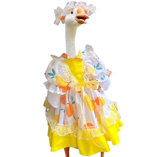 Yongany -Gänse-Kleidung – buntes gelbes mit Gänsen, humorvolle Hof-Dekoration, wetterfestes Tierkostüm für Osterfeiern Yongany -Gänse-Kleidung – buntes gelbes mit Gänsen, humorvolle Hof-Dekoration, wetterfestes Tierkostüm für Osterfeiern von Yongany