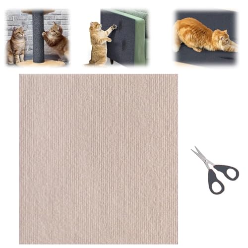 Kratzmatte Selbstklebend, Katzen Kratzmatte Selbstklebend, Kratzmatte Katze Selbstklebend, DIY Trimmable Carpet Mat Pad Cat Scratching Boards, Teppich-Katzenkratzer-Möbelschutz (A, 40 * 100cm) von Yongdatong