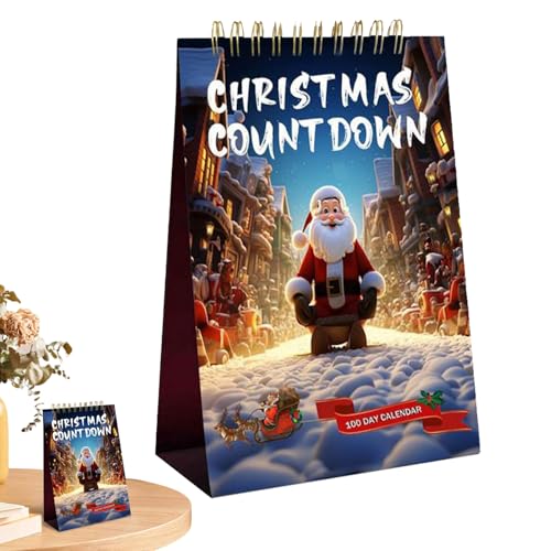 Yongmcxhhj 100-Tage-Weihnachts-Countdown-Kalender 2025, Weihnachts-Countdown-Kalender 2025, 16 x 10 cm, Desktop-Advents-C-Alender, wiederverwendbar, für Zuhause, Büro, Raumdekoration Yongmcxhhj 100-Tage-Weihnachts-Countdown-Kalender 2025, Weihnachts-Countdown-Kalender 2025, 16 x 10 cm, Desktop-Advents-C-Alender, wiederverwendbar, für Zuhause, Büro, Raumdekoration von Yongmcxhhj