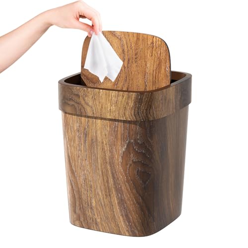 Yongmcxhhj 12 L Nachttisch Mülleimer, Holzmüll Kann, Holzmüll Müll Mit Swing Deckel, Wood Grain Mülleimer Für Den Haushaltsbetrieb Wohnzimmer Küchenbüro Badezimmer Kreativer Chinesischer Yongmcxhhj 12 L Nachttisch Mülleimer, Holzmüll Kann, Holzmüll Müll Mit Swing Deckel, Wood Grain Mülleimer Für Den Haushaltsbetrieb Wohnzimmer Küchenbüro Badezimmer Kreativer Chinesischer von Yongmcxhhj
