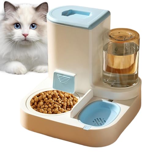 Yongmcxhhj 2-in-1-Futterautomat für e - Automatisches Gravity-Futter- und Wassernapf-Set für Katzen | Automatischer Katzen-Futterspender, selbstspendernder -Tränker, automatischer Yongmcxhhj 2-in-1-Futterautomat für e - Automatisches Gravity-Futter- und Wassernapf-Set für Katzen | Automatischer Katzen-Futterspender, selbstspendernder -Tränker, automatischer von Yongmcxhhj
