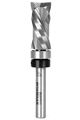 YONICO 33209q Top Bearing Ultra-Performance Compression Flush Trim Router Bit 1/4 Zoll Schaft von Yonico