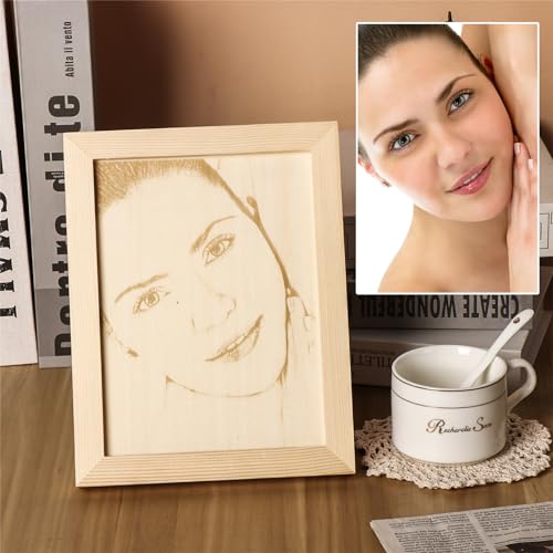Yonsbox Personalisierte Bilderrahmen mit Fotogravur für besondere Glücksmomente : Hochzeit, Geburtstag, Jahrestag oder Valentinstag | Fotogeschenk aus Holz | 18 x 23 cm | Als Geschenk Verpackt Yonsbox Personalisierte Bilderrahmen mit Fotogravur für besondere Glücksmomente : Hochzeit, Geburtstag, Jahrestag oder Valentinstag | Fotogeschenk aus Holz | 18 x 23 cm | Als Geschenk Verpackt von Yonsbox