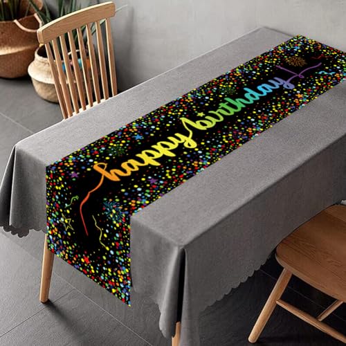 Yontree Geburtstag Deko Tischdeko Geburtstag Tischläufer für Kinder Mädchen Jungen 180 x 35cm Yontree Geburtstag Deko Tischdeko Geburtstag Tischläufer für Kinder Mädchen Jungen 180 x 35cm von Yontree