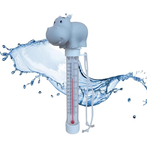 Pool Thermometer Leicht Ablesbar, Cartoon Floating Pool Thermometer, Wassertemperatur Thermometer Schwimmbad Thermometer, Schwimmende Pool Thermometer Für Außen- Und Innenpools, Spas von Yonuaret