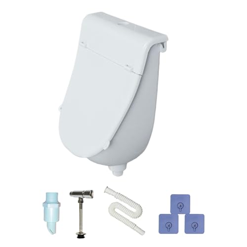 Yonuaret Außen Pissoir - Outdoor Wandmontierter Urinableiter,Überlaufsicheres Urinal Mit Deckel Für Kinder Männer Camping Wohnwagen Garage Hinterhof von Yonuaret