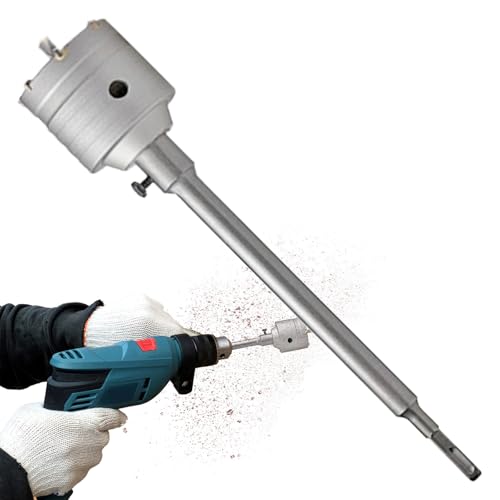 Yonuaret Bohrer-Set - Hammerbohrer Bohrköpfe | Universal Zubehör Mit Verlängerungen Für Stein Elektrokeramik Glas Und Ziegelmauerwerk Bei Bauarbeiten von Yonuaret