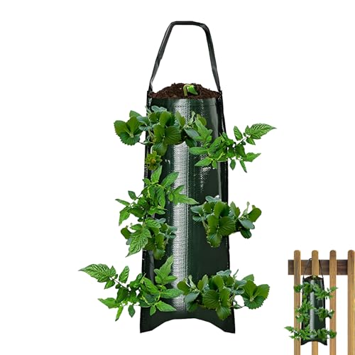 Yonuaret Erdbeer-Anzuchtbeutel - Garten Aufhängbarer Erdbeer-Anzuchtbeutel - Pflanzgefäß Für Obst Chili Anbau Im Freien Balkon Terrasse Garten Yonuaret Erdbeer-Anzuchtbeutel - Garten Aufhängbarer Erdbeer-Anzuchtbeutel - Pflanzgefäß Für Obst Chili Anbau Im Freien Balkon Terrasse Garten von Yonuaret