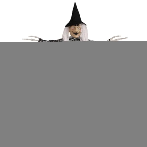 Yonuaret Halloween Hexendekor - Gruselige Hexenhaus Deko | Schaurige Wohnaccessoires Für Halloween Feiertags-Partyzubehör Außenbereich Garten Vorgarten Geisterhaus Rasen von Yonuaret