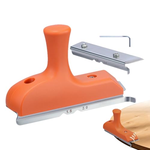 Yonuaret Kantenfräser, Holz Fasen Leiste Schaber, Ecken Trimmung Präzisionshobel für PVC Abgeschrägte Gerade Furnier ABS Gebogenes Holzwerken von Yonuaret