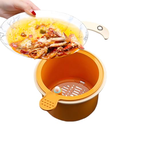 Yonuaret Küchenspüle Abfluss Sieb - Korb Zum Auffangen Von Essensresten Für Die Spüle | Einfache Entleerung Speiserestefilter, Abfluss-Sieb Für Badezimmer Restaurant Camping von Yonuaret