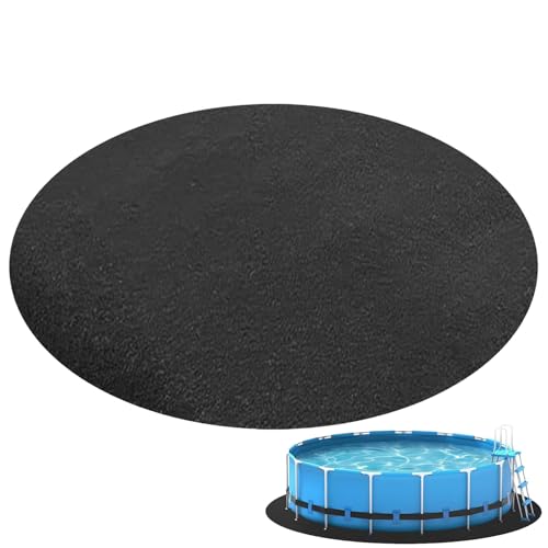 Yonuaret Ø370cm,Pool Unterlage Outdoor, Rund Bodenmatte Poolunterlage Matte Für Outdoor Thermo Bodenschutzmatte Pool Untergrund Bodenschutz Bodenplatte Schützt & Isoliert von Yonuaret