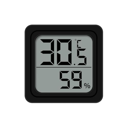 Yonuaret Temperatur- Und Feuchtigkeitssensor | Digitales Raumklima-Messgerät für Zuhause - Tragbarer Sensor Einfach Ablesbar Batteriebetrieben Einsatzbereich Garage Babyzimmer Schlafzimmer Balkon Yonuaret Temperatur- Und Feuchtigkeitssensor | Digitales Raumklima-Messgerät für Zuhause - Tragbarer Sensor Einfach Ablesbar Batteriebetrieben Einsatzbereich Garage Babyzimmer Schlafzimmer Balkon von Yonuaret