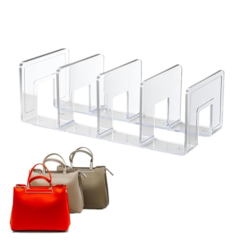 Yonuaret Transparente Acryl Regaltrenner Handtaschen Aufbewahrung Schrankregaltrenner Und Organizer Transparenter Schrank Organizer Für Schlafzimmer Schränke Bücherregal Küchenschrank von Yonuaret
