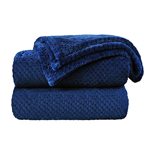 Yoofoss Kuscheldecke 150x200 cm Wohndecke Decke als Sofadecke Tagesdecke Schlafdecke Schmusedecke Fleecedecke kuschelig Decken für Bett Sofa Blau von Yoofoss