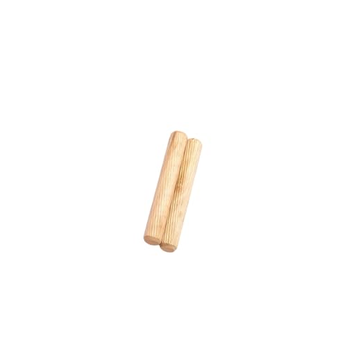 100pcs Hölzerne Dübel Schrankschublade Rund Geriffelte Holzhandwerk Dulwellstift Set 6/8/10mm Möbelanpassungsnadel Abnehmbare Holzausrichtung Dübel von Yooghuge