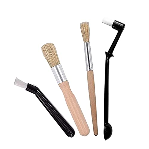 3/4 Kaffeemühlenbürste Schwerer Holzgriff Und Naturborsten Set Holzstaub Espressobürste Kaffeemühlenbürste Schwerer Holzgriff Langes Kit von Yooghuge