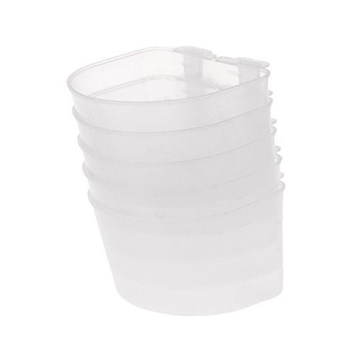 Yooghuge 5-Pack Universelle Plastik Hängende Tassen Für Kleine Vögel Parrot Fütterungsschale Futter Schüssel Tasse Vogel Käfig Wasserschalen Vogelhäuschen Für Out von Yooghuge