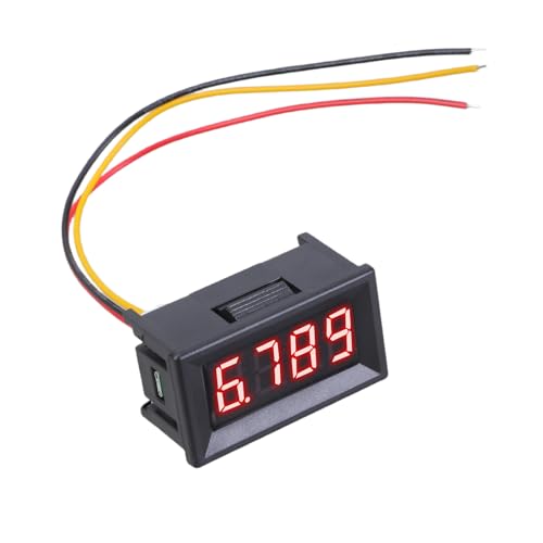 Digitale Voltmeterspannungspannung Anzeigen Einfach Installation 0-100V Messwerkzeug 4 Zifferner Tester Elektronischer Spannungstester von Yooghuge