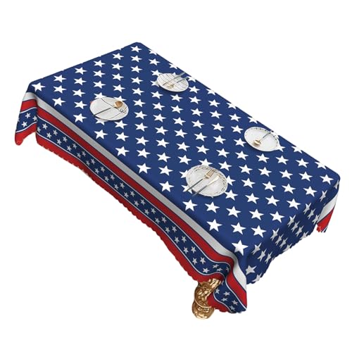 Memorial Day 4. Juli Thematische wasserdichte Tischdecke Einfache Wischflächen Innenbereich Außen wasserdichte Polyester Tischdecke Memorial Day 4. Juli Thematische wasserdichte Tischdecke Einfache Wischflächen Innenbereich Außen wasserdichte Polyester Tischdecke von Yooghuge