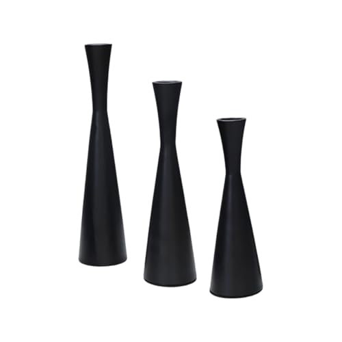 Moderne Kerzenständer 3 Teilige Dekorative Verjüngungskandlestick Metall Kerzenhalter Für Tischmittelstücke Oder Patios Dekore Minimalisten Kerzenhalter Für Regale von Yooghuge