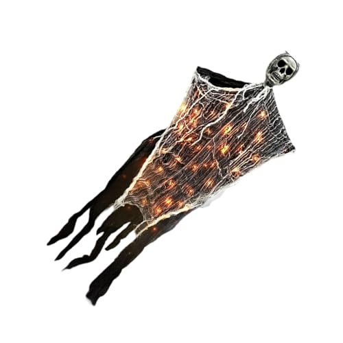 Yooghuge Multiple Positionen Eindringliche Skelette Figur Halloween Hanging Decore Wasserdichtes Design Für Türgartenschrecken Displays Halloween Yard Ornament von Yooghuge
