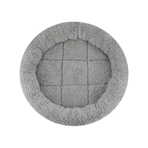 Runde Form Hunde Katzen Plüsch Kissen Tragen Resistente Matte Haustier Freien Schlaf Abnehmbares Kissenbett Kleine Bett Schleudersichere Betten Für Innenräume von Yooghuge