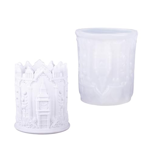 Silikon Crafting Form Kerzenhalter Formen Big Clock Turmform Storage Tasse Formen Geeignet Für Handgefertigte Enthusiasten Harzformen Für Handwerk von Yooghuge
