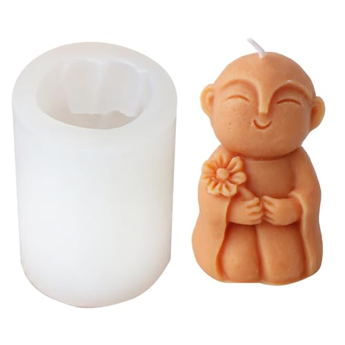 Silikon Ornamentsformen Seife Machen Formenmönchform Kerzenformen Textur Geeignet Für Eigenheimdekorationen Cartoon Formen von Yooghuge