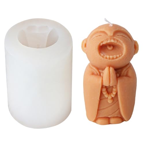 Silikon Ornamentsformen Seife Machen Formenmönchform Kerzenformen Textur Geeignet Für Eigenheimdekorationen Cartoon Formen von Yooghuge