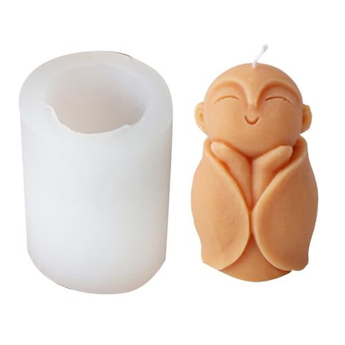 Silikon Ornamentsformen Seife Machen Formenmönchform Kerzenformen Textur Geeignet Für Eigenheimdekorationen Cartoon Formen von Yooghuge