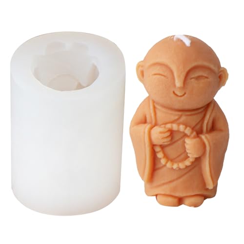 Silikon Ornamentsformen Seife Machen Formenmönchform Kerzenformen Textur Geeignet Für Eigenheimdekorationen Cartoon Formen von Yooghuge