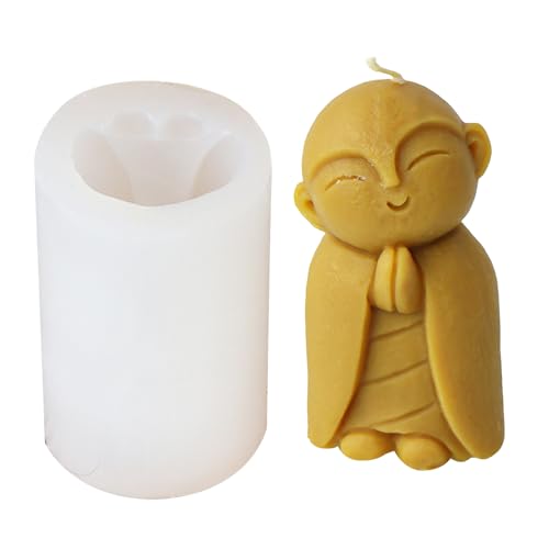 Silikon Ornamentsformen Seife Machen Formenmönchform Kerzenformen Textur Geeignet Für Eigenheimdekorationen Cartoon Formen von Yooghuge
