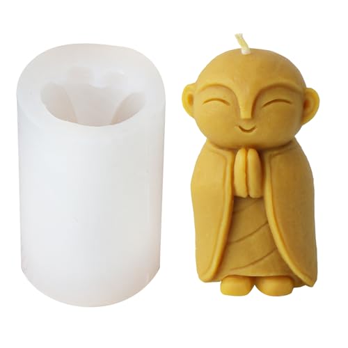 Silikon Ornamentsformen Seife Machen Formenmönchform Kerzenformen Textur Geeignet Für Eigenheimdekorationen Cartoon Formen von Yooghuge