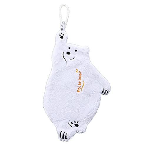 Yooghuge Cartoon Bären Handtuch Korallen Samt Taschentuch Für Kinder Super Absorbierende Hängende Küchen Badezimmer Geschirrtücher Lappen Hand Für Badezimmer von Yooghuge