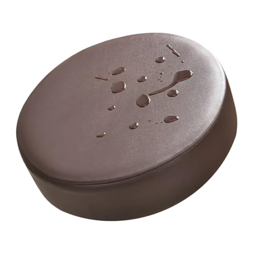 Yooghuge Faux Leder Runder Stuhlschonbezug Wasserstaubfest Einfach Reinigung Waschbarer Stuhlkissen Sitzbedeckung Mit Elastischer Schnellinstallation GLASTISCHER HOLKSCHLUSS Yooghuge Faux Leder Runder Stuhlschonbezug Wasserstaubfest Einfach Reinigung Waschbarer Stuhlkissen Sitzbedeckung Mit Elastischer Schnellinstallation GLASTISCHER HOLKSCHLUSS von Yooghuge