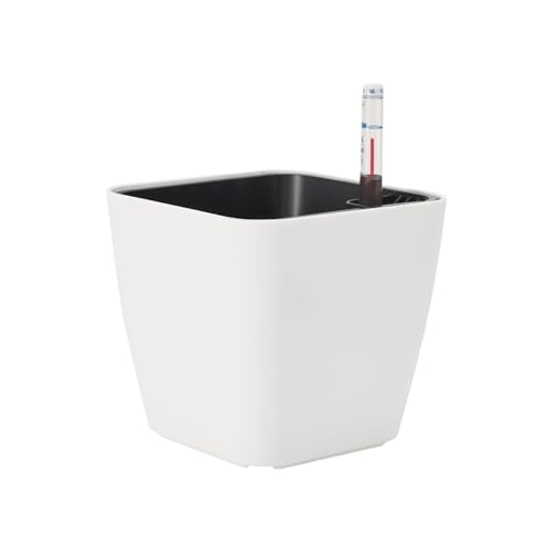 Yooghuge Pflanzentöpfe Selbstbewässerung Fauler Blütentöpfe Automatischer Pflanzer Automatisch Wasser Absorbierender Blumenopf Mit Wasserstand Gerät Garten Pflanzer von Yooghuge