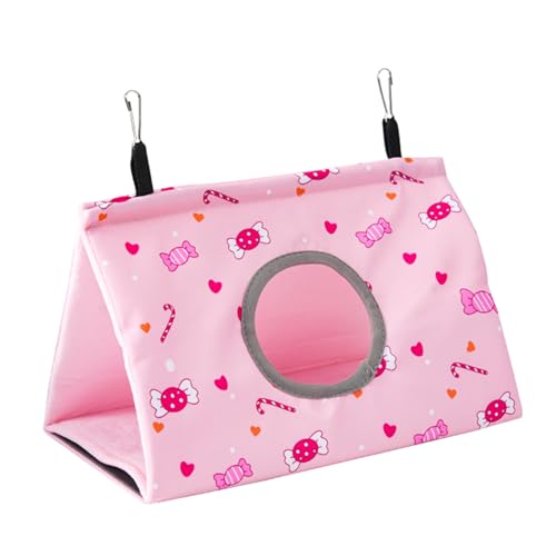 Yooghuge Plüsch Pet Bird House Hängende Nest Mit Loch Papageien Shotel Cockatiel Warmes Bett Hängematte Kleine Vögel Winter Spielzeug Windschutz Frettile Reptilien von Yooghuge