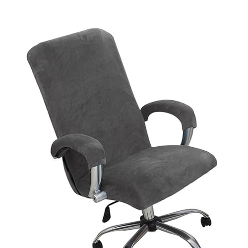 Yooghuge Robuster Polyester Silber Fleeces Stuhl Slitcovers Kratzfeste Elastik Für Esszimmer Büro Bürostuhlschutzschutzschutz Yooghuge Robuster Polyester Silber Fleeces Stuhl Slitcovers Kratzfeste Elastik Für Esszimmer Büro Bürostuhlschutzschutzschutz von Yooghuge