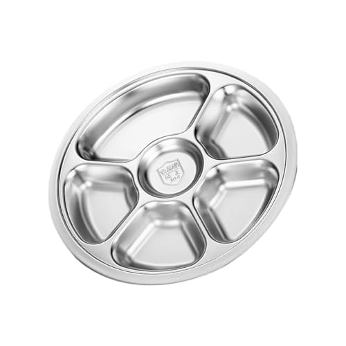 Yooghuge Rostfreie Stahl Runde Teller Mit 28 Cm Durchmesser Lebensmittel Trennwand Serviert Gericht Für Küchenbüro Mikrowelle Verwenden Sie Tragbare Esszubehör Yooghuge Rostfreie Stahl Runde Teller Mit 28 Cm Durchmesser Lebensmittel Trennwand Serviert Gericht Für Küchenbüro Mikrowelle Verwenden Sie Tragbare Esszubehör von Yooghuge
