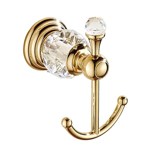 Yooghuge Schimmernde Goldene Kristall Dekorative Haken Für Eingangsaufbewahrungsaufbewahrung Hanges Lösung Badezimmer Bad Bad Bader Wall Montiertes Haken Für Handtücher von Yooghuge