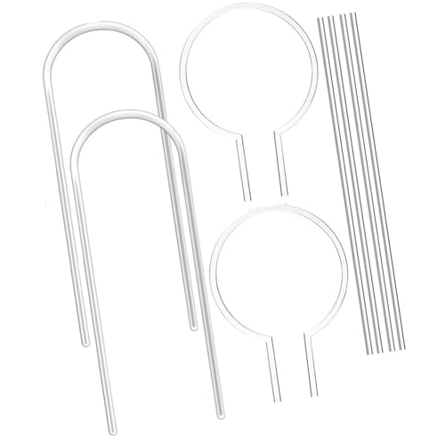 Yooghuge Set Von 8 Acrylpflanzen Stützständer Moderne Kreisförmige U Formrahmen Sichern Seped Plant Wachstum Innenräume Freien Freien Acrylstandset Nutzung von Yooghuge