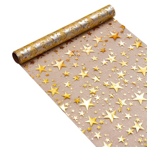 Yooghuge Stern Themen Tischläufer Polyester Goldfolie Für Bankette Hochzeitstag Dekoration 5m Länge Glitzer Sternform Tischläufer Yooghuge Stern Themen Tischläufer Polyester Goldfolie Für Bankette Hochzeitstag Dekoration 5m Länge Glitzer Sternform Tischläufer von Yooghuge