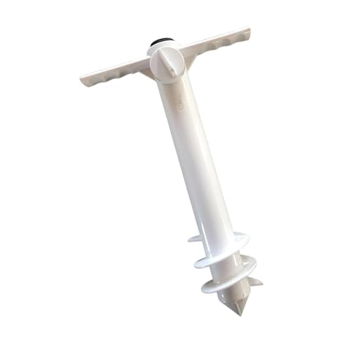 Yooghuge Winde Resistente Sandankermündungen Gemahlene Pfähle Mit DREI Helikalen Design ABS Materialien Für Strandcamping Haltbarkeit Sonnenresistent Strand Regenschirm Basis von Yooghuge