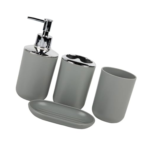 Zahnbürstenhalter Seifenspender Tablett Und Arbeitsplattelagerplastikspender Und Zahnbürstenhalter Zahnbürstenhalter Seifenspender Tablett Und Arbeitsplattelagerplastikspender Und Zahnbürstenhalter von Yooghuge