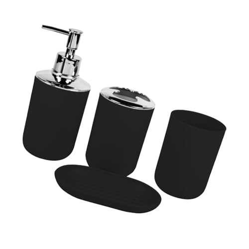 Zahnbürstenhalter Seifenspender Tablett Und Arbeitsplattelagerplastikspender Und Zahnbürstenhalter Zahnbürstenhalter Seifenspender Tablett Und Arbeitsplattelagerplastikspender Und Zahnbürstenhalter von Yooghuge