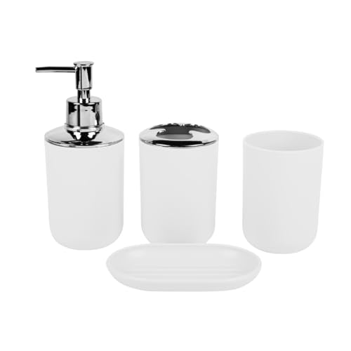 Zahnbürstenhalter Seifenspender Tablett Und Arbeitsplattelagerplastikspender Und Zahnbürstenhalter Zahnbürstenhalter Seifenspender Tablett Und Arbeitsplattelagerplastikspender Und Zahnbürstenhalter von Yooghuge